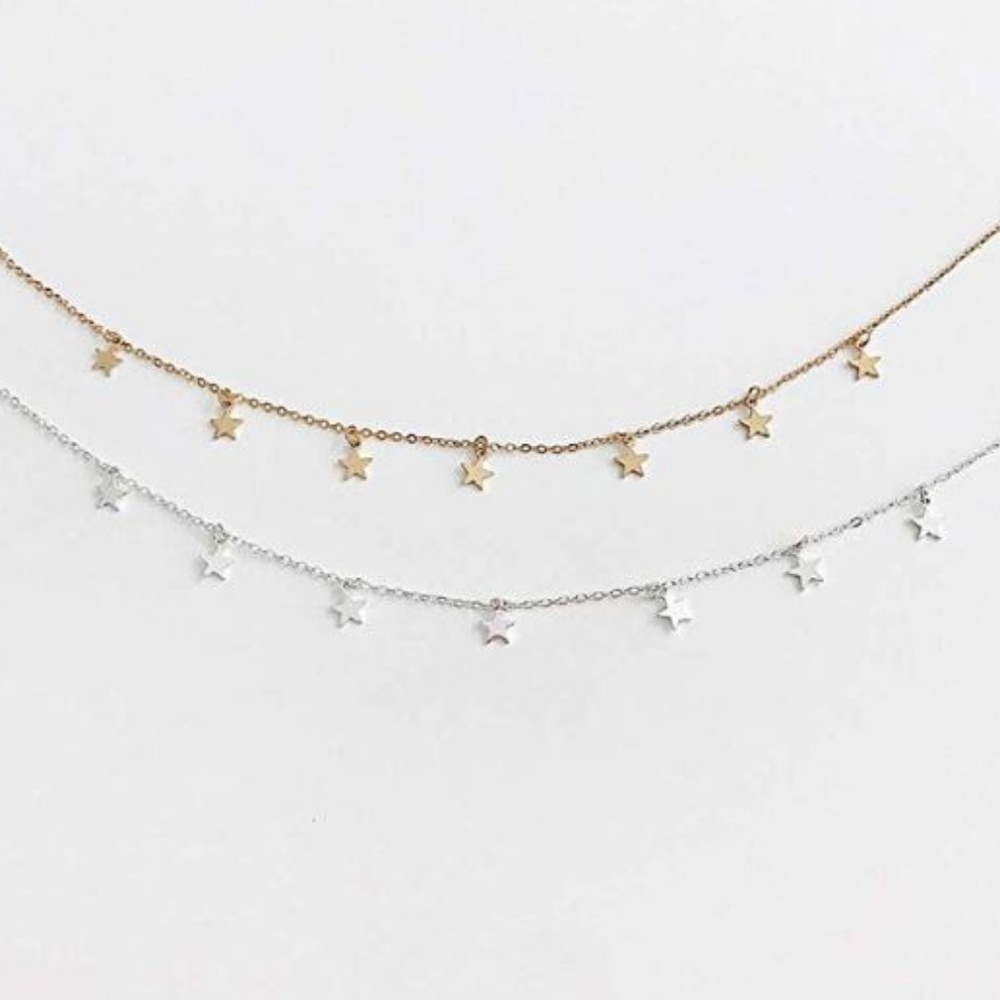 4 for $20 Starry Choker Necklace (Gold) - Picture 6 of 7